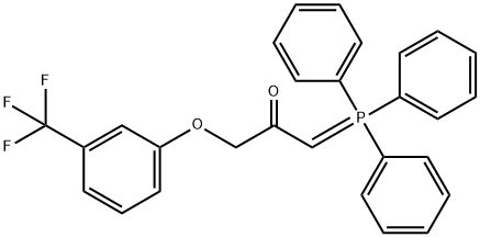 [(3-trifluoromethylphenoxycarbonyl)methyl]triphenylphosphorane Struktur