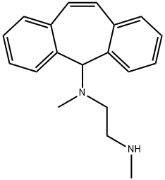 N-[5H-Dibenzo[a,d]cyclohepten-5-yl]-N,N'-dimethylethylenediamine Struktur