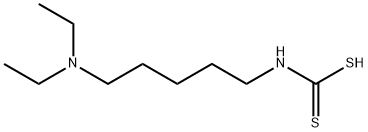 N-[5-(Diethylamino)pentyl]dithiocarbamic acid Struktur