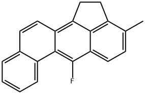 6-Fluoro-3-methyl-1,2-dihydrobenz[j]aceanthrylene Struktur