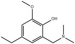 Phenol, 2-[(dimethylamino)methyl]-4-ethyl-6-methoxy- (9CI) Struktur