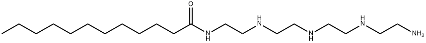 N-[2-[[2-[[2-[(2-aminoethyl)amino]ethyl]amino]ethyl]amino]ethyl]dodecanamide Struktur