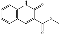 3-Quinolinecarboxylic acid, 1,2-dihydro-2-oxo-, Methyl ester Struktur