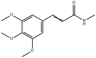 N-Methyl-3-(3,4,5-trimethoxyphenyl)propenamide Struktur