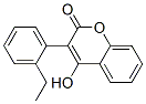 3-(o-Ethylphenyl)-4-hydroxy-2H-1-benzopyran-2-one Struktur