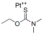 N,N-dimethyl-O-ethylthiocarbamate platinum(II) Struktur