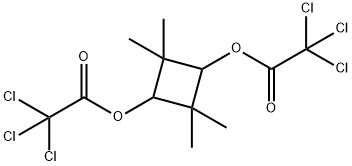 2,2,4,4-Tetramethyl-1,3-cyclobutanediol bis(trichloroacetate) Struktur