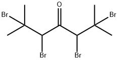 2,6-Dimethyl-2,3,5,6-tetrabromo-4-heptanone Struktur