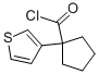 Cyclopentanecarbonyl chloride, 1-(3-thienyl)- (9CI) Struktur