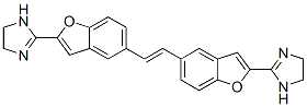 2-[5-[(E)-2-[2-(4,5-dihydro-1H-imidazol-2-yl)benzofuran-5-yl]ethenyl]b enzofuran-2-yl]-4,5-dihydro-1H-imidazole Struktur