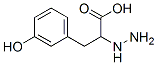 2-Hydrazino-3-(m-hydroxyphenyl)propionic acid Struktur