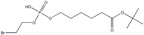 tert-Butyl 6-[O-(2-Bromoethyl)phosphoryl)hydroxyhexanoate Struktur