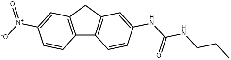 1-(7-Nitro-9H-fluoren-2-yl)-3-propylurea Struktur