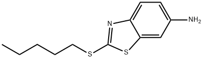 6-Amino-2-n-pentylthiobenzothiazole Struktur