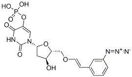 3-azidostyryl-2'-deoxyuridine 5-phosphate Struktur