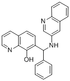 7-(3-Quinolylaminobenzyl)-8-quinolinol Struktur