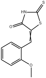 5-(2-Methoxybenzylidene)-2-thioxothiazolidin-4-one Struktur