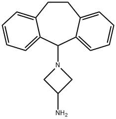 1-[10,11-Dihydro-5H-dibenzo[a,d]cyclohepten-5-yl]-3-azetidinamine Struktur