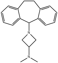 1-[10,11-Dihydro-5H-dibenzo[a,d]cyclohepten-5-yl]-N,N-dimethyl-3-azetidinamine Struktur