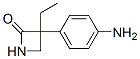 3-(p-Aminophenyl)-3-ethylazetidin-2-one Struktur