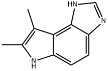 Pyrrolo[3,2-e]benzimidazole, 1,6-dihydro-7,8-dimethyl- (9CI) Struktur