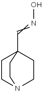 1-Azabicyclo[2.2.2]octane-4-carboxaldehyde,oxime(9CI) Struktur