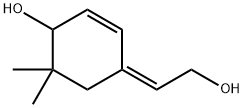 4-[(Z)-2-Hydroxyethylidene]-6,6-dimethyl-2-cyclohexen-1-ol Struktur