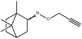 1,7,7-trimethyl-N-prop-2-ynoxy-norbornan-2-imine Struktur