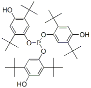 Tris(2,5-di-t-butyl-4-hydroxypphenyl) phosphite Struktur