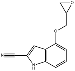 4-glycidyloxy-2-indolecarbonitrile Struktur