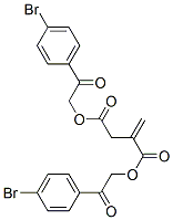 2-Methylenesuccinic acid bis(p-bromophenacyl) ester Struktur