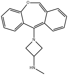 11-(3-Methylamino-1-azetidinyl)dibenz[b,e]oxepin Struktur