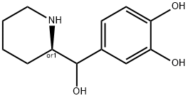 1,2-Benzenediol, 4-[(S)-hydroxy-(2S)-2-piperidinylmethyl]- (9CI) Struktur