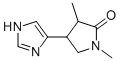 2-Pyrrolidinone,  4-(1H-imidazol-4-yl)-1,3-dimethyl-  (9CI) Struktur