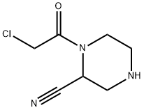 2-Piperazinecarbonitrile, 1-(chloroacetyl)- (9CI) Struktur