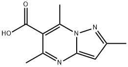 2,5,7-TRIMETHYLPYRAZOLO[1,5-A]PYRIMIDINE-6-CARBOXYLIC ACID Struktur