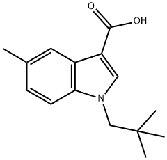 5-METHYL-1-NEOPENTYL-1H-INDOLE-3-CARBOXYLIC ACID Struktur