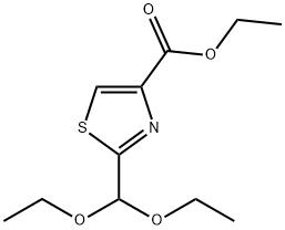 2-DIETHOXYMETHYL-THIAZOLE-4-CARBOXYLIC ACID ETHYL ESTER Struktur