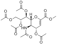 Methyl5-acetamido-4,7,8,9-tetra-O-acetyl-2,6-anhydro-3,5-dideoxy-D-glycero-D-galacto-non-2-enonate