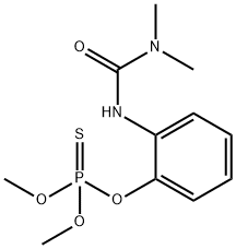 Thiophosphoric acid O,O-dimethyl O-[2-(3,3-dimethylureido)phenyl] ester Struktur