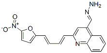 2-[4-(5-Nitro-2-furyl)-1,3-butadienyl]-4-quinolinecarbaldehyde hydrazone Struktur