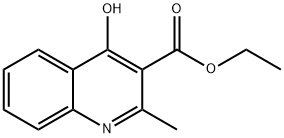 4-HYDROXY-2-METHYL-QUINOLINE-3-CARBOXYLIC ACID ETHYL ESTER Struktur