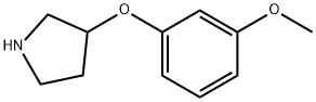 Pyrrolidine, 3-(3-methoxyphenoxy)- (9CI) Struktur