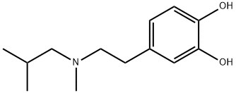 1,2-Benzenediol, 4-[2-[methyl(2-methylpropyl)amino]ethyl]- (9CI) Struktur