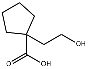 Cyclopentanecarboxylic acid, 1-(2-hydroxyethyl)- (9CI) Struktur