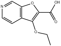 Furo[2,3-c]pyridine-2-carboxylic acid, 3-ethoxy- (9CI) Struktur