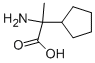 Cyclopentaneacetic acid, alpha-amino-alpha-methyl- (9CI) Struktur