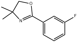 2-(3-FLUOROPHENYL)-4,5-DIHYDRO-4,4-DIMETHYLOXAZOLE Struktur