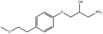 1-Amino-3-[4-(2-methoxyethyl)phenoxy]-2-propanol Struktur