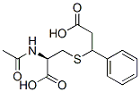 N-acetyl-S-(1-phenyl-2-carboxyethyl)cysteine Struktur